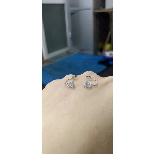 Khuyên tai kẹp bạc (không cần lỗ) NGỌC MẬU