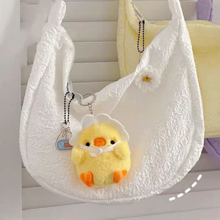MÓC KHÓA GÀ VÀNG BÉO MẬP THÚ BÔNG (CÓ MÓC KIM LOẠI)