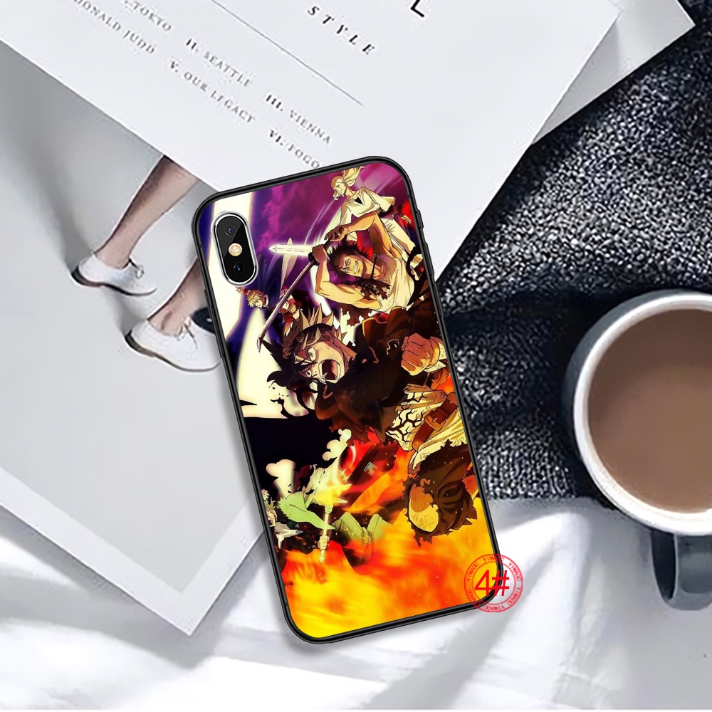 Ốp Điện Thoại TPU Mềm Họa Tiết black clover 11YTH Cho Iphone SE 2020 12 Mini 13 Pro Max