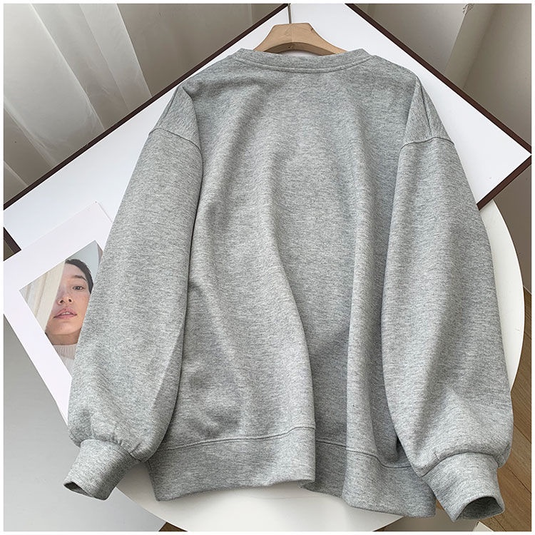 Áo sweater Cổ Tròn In Họa Tiết Xinh Xắn Theo Phong Cách Mùa Thu Dành Cho Nữ