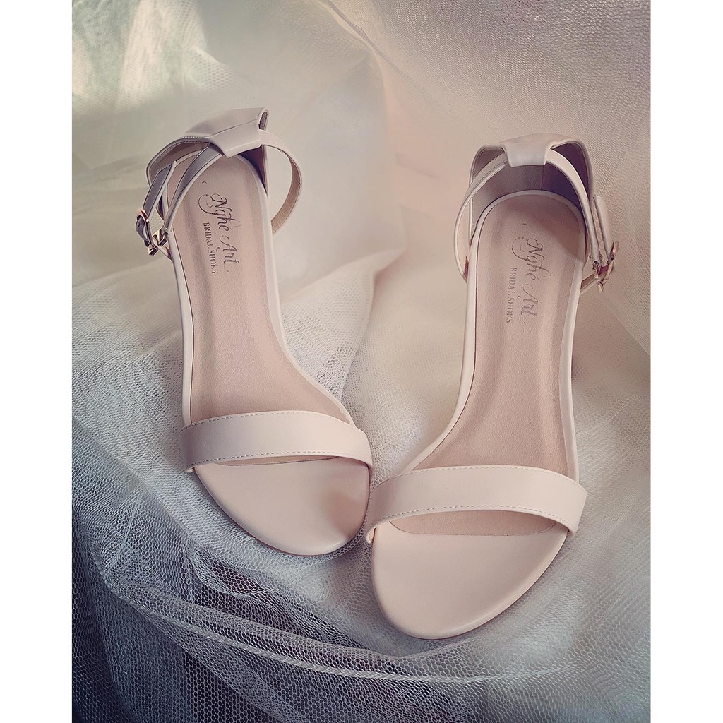 Giày cưới Nghé Art basic quai ngang sandal 195