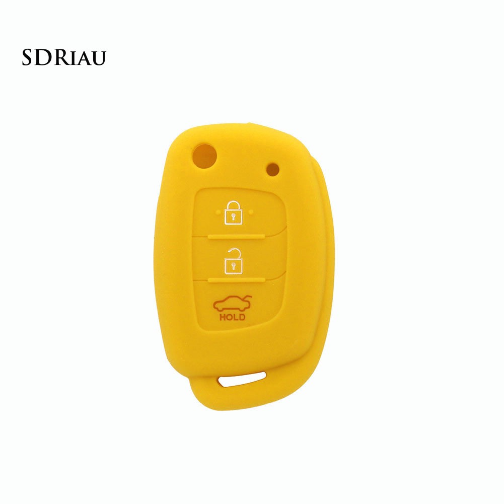 Vỏ silicone 3 nút bảo vệ chìa khóa xe ô tô Hyundai
