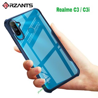 Ốp lưng Oppo Realme C3 / C3i dùng chung chống sốc thể thao lưng trong viền màu kiểu dáng Xundd 1