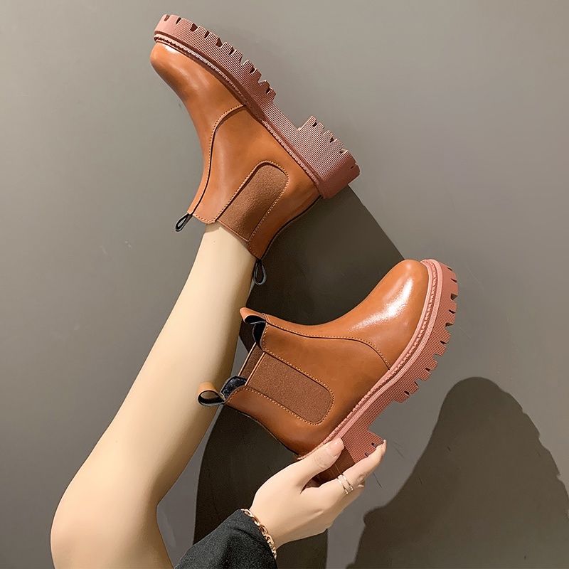 Tikp Giày Bốt Chelsea Cổ Thấp Thoáng Khí Thời Trang Cho Nữ Có 3 Màu Size: 35-40