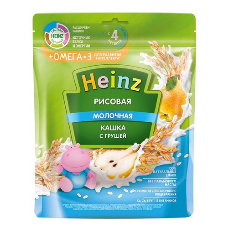 Bột Ăn Dặm Heinz Nga Cho Bé 4/6m+ (Túi Zip 200gr) DATE 2023