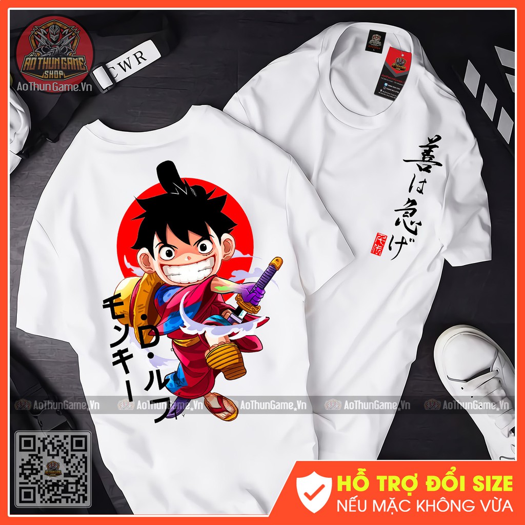 ☘️ Áo thun Luffy Mẫu mới cực đẹp / Áo One Piece Đảo Hải Tặc 3D T-shirt white Monkey D Luffy ATT02 [AoThunGameVn]