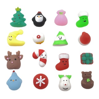 FEPITO Đồ chơi Squishy ngẫu nhiên Đồ chơi giáng sinh Squishy Đồ chơi giáng sinh Động vật giảm căng thẳng Đồ chơi trẻ em Mini Mochi Động vật Đồ chơi Mochi Mèo Squishy Đồ chơi Mochi