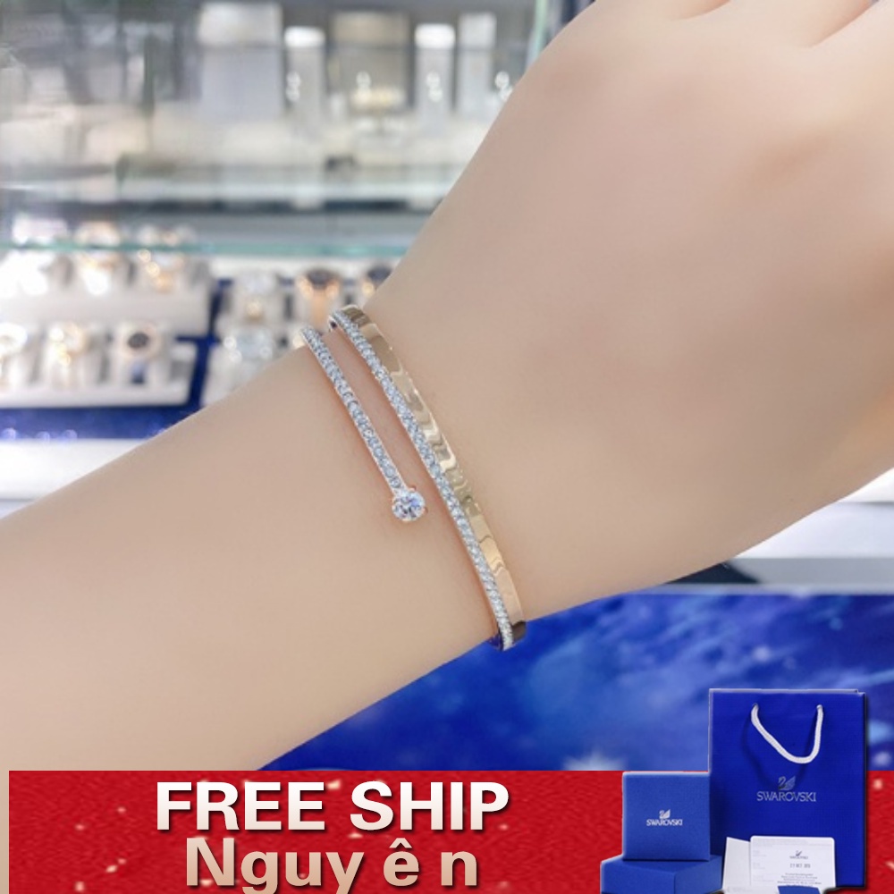FREE SHIP VòngTay Nữ Swarovski Nail Bracelet Crystal FASHION Cá Tính Trang Sức Trang Sức Đeo THỜI TRANG