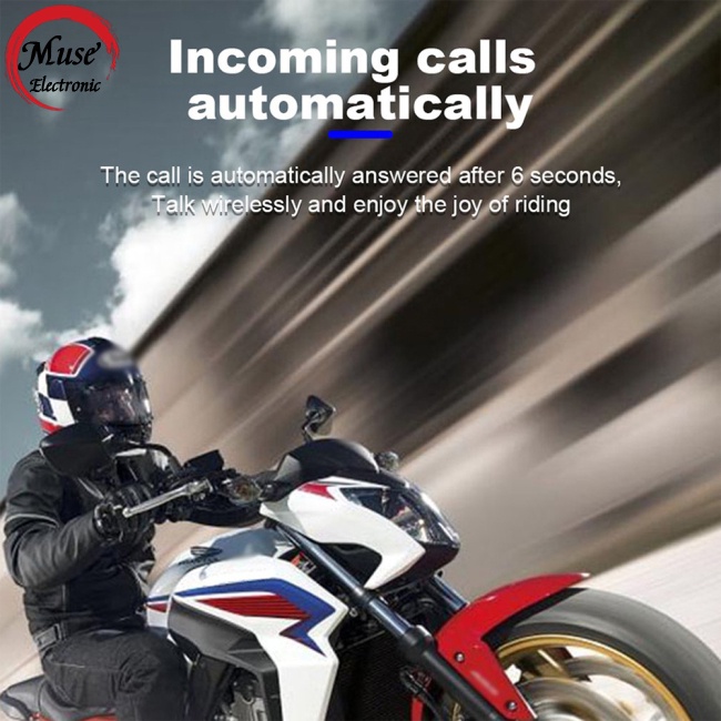 Hàng Có Sẵn Tai Nghe Bluetooth Chống Nước Có Micro Độ Nhạy Cao Cho Mũ Bảo Hiểm Xe Máy