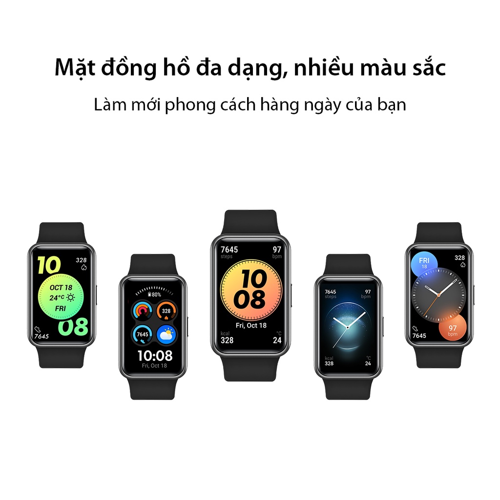 Đồng Hồ Thông Minh HUAWEI WATCH FIT Mới | Theo Dõi Spo2 Cả Ngày | Thời Lượng Pin Dài