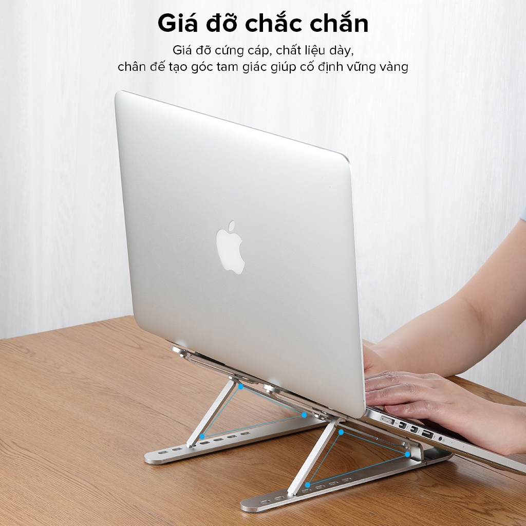 Giá Đỡ Laptop Giá Đỡ MacBook ROBOT RT-LS02 - Dễ Dàng Gấp Gọn - Chất Liệu Hợp Kim Nhôm Cao Cấp