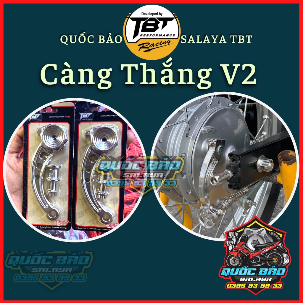 Càng thắng cong TBT inox 304 lắp như zin cho ex135 sirius wave dream vairo