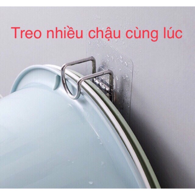 Móc treo chậu và rổ đa năng (kèm miếng dán chịu lực) BL