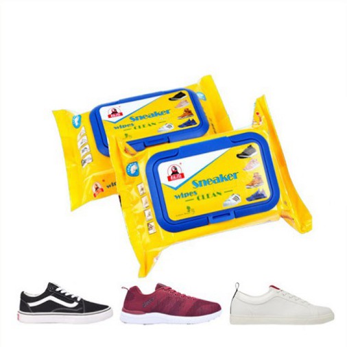 30 KHĂN ƯỚT KHÁNG KHUẨN LAU GIÀY SNEAKER [HỘP 30 KHĂN]