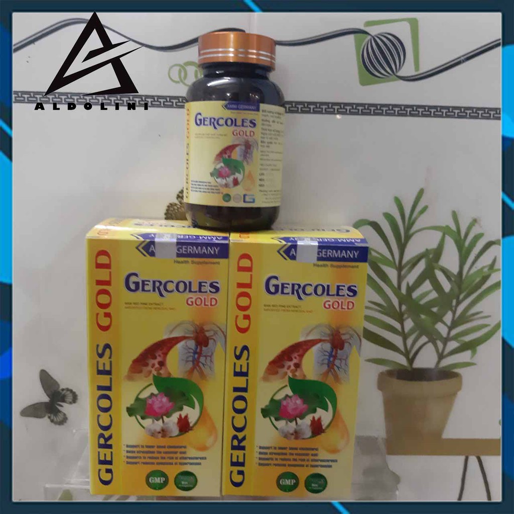 VIÊN UỐNG GERCOLES GOLD - Hỗ Trợ Hạ Mỡ Máu Giảm Nguy Cơ Xơ Vữa Ổn Định Huyết Áp- CHÍNH HÃNG HỘP 30 VIÊN