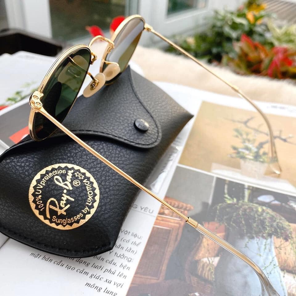 Kính mát nữ chính hãng Rayban Classic Round mắt tròn gọng vàng mã RB3447 - Size 53mm