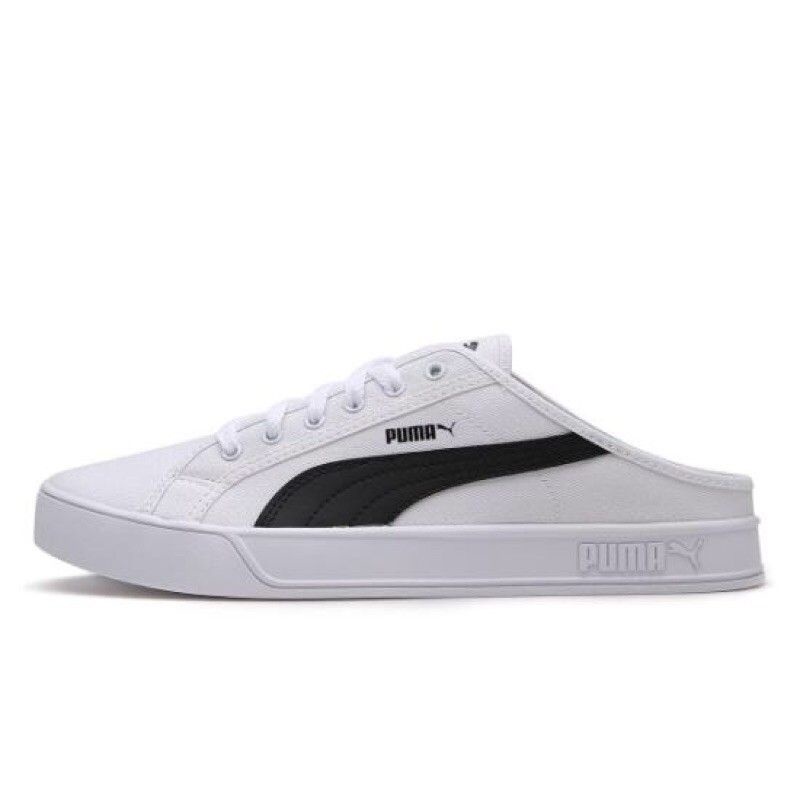 Giày đạp gót Puma Vulc trắng sọc đen 38