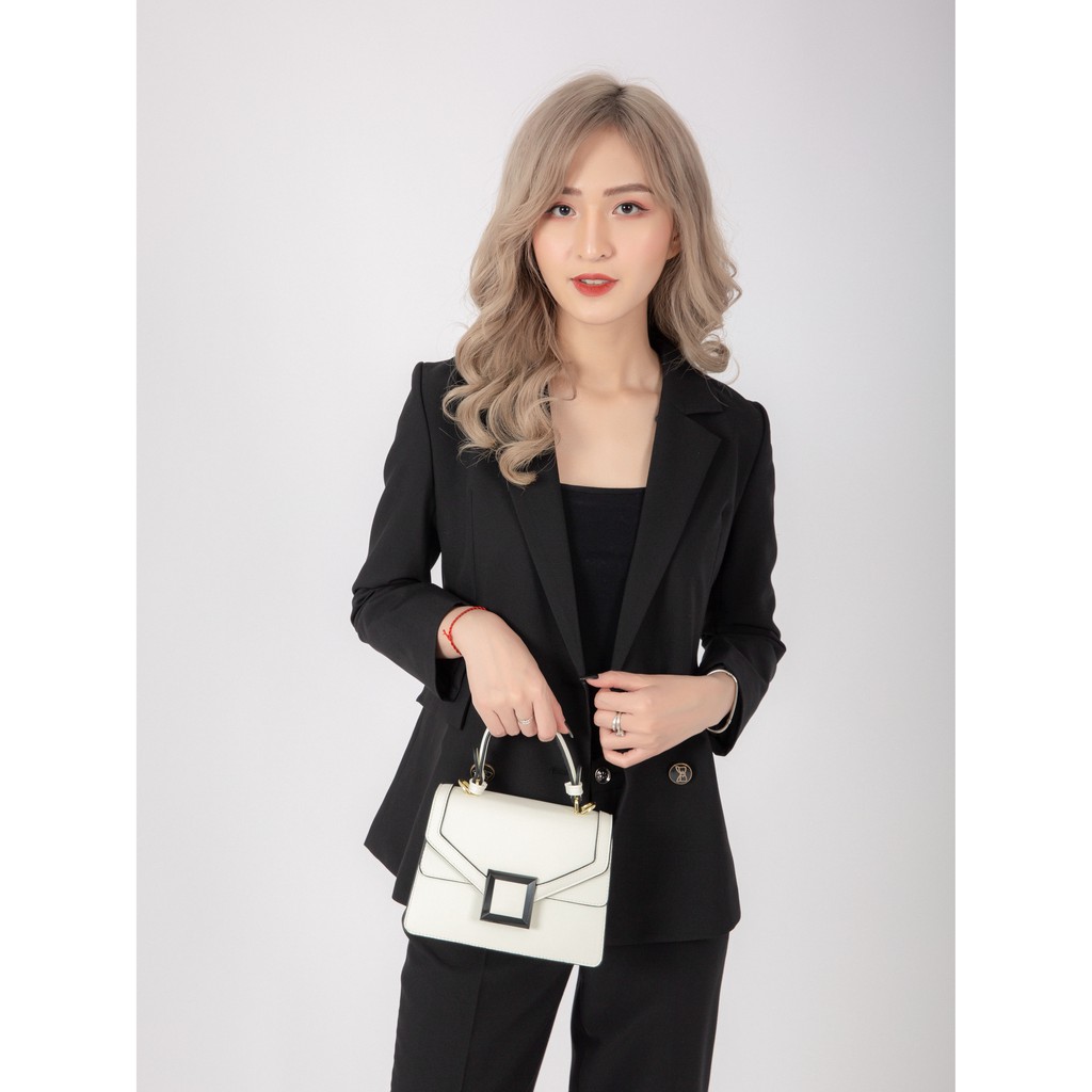 [Mã WABRWB24 giảm 30K đơn 99K] Túi Xách Nữ Hộp Khoá Vuông Size 19 HAPAS - TSN19264 | BigBuy360 - bigbuy360.vn