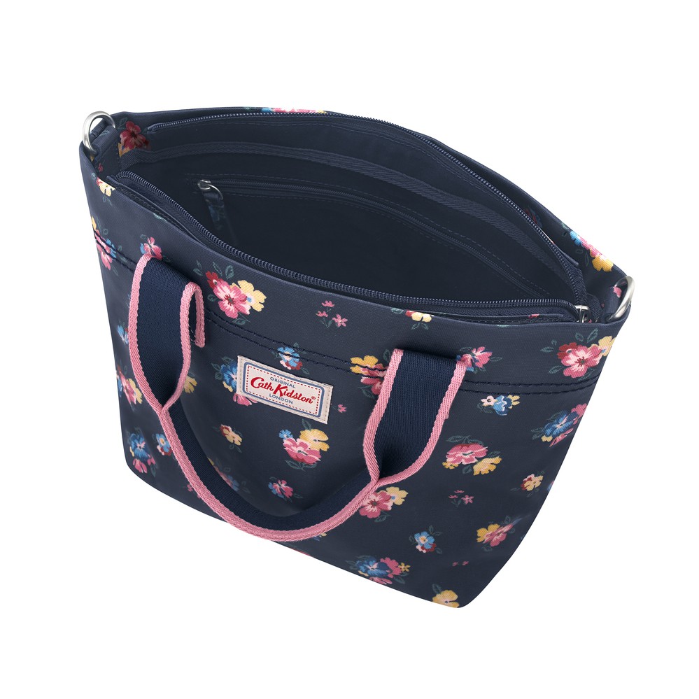 Cath Kidston -  Túi đeo chéo Casual Brampton Small Tote Park Meadow Bunch - 984201 - Navy