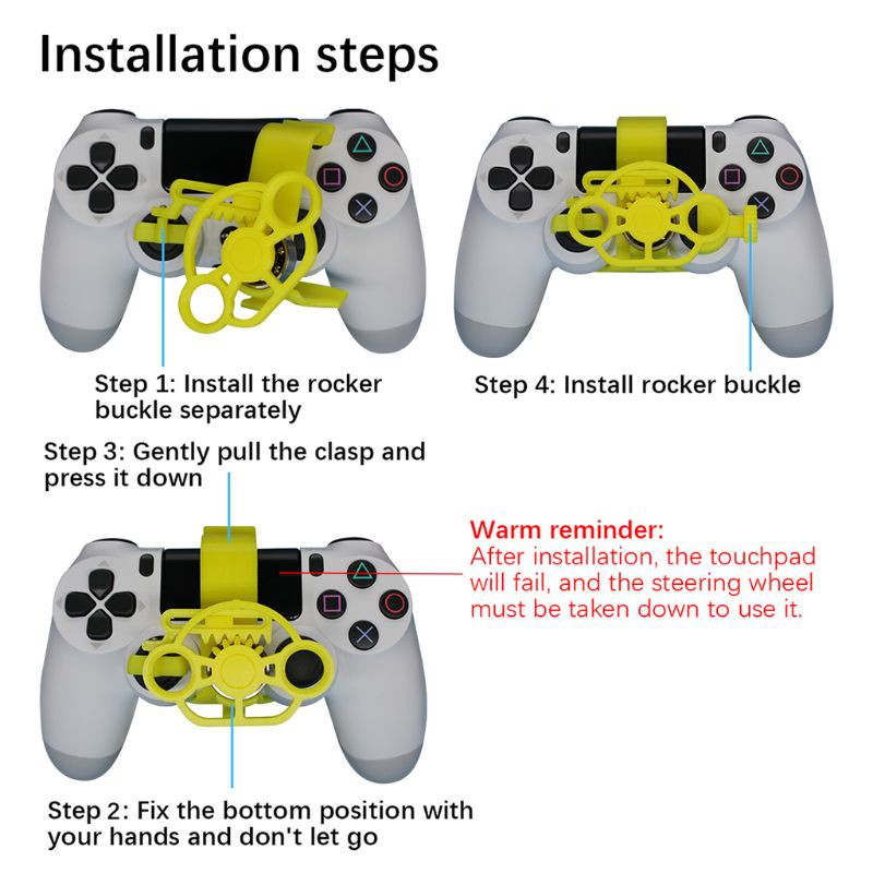 Vô Lăng Mini Cho Tay Cầm Chơi Game Ps4