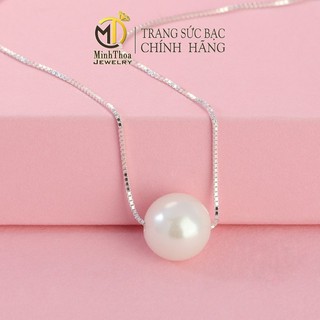 Dây chuyền nữ bạc đẹp, vòng cổ hạt tròn đơn giản trang sức bạc 925-Minh Thoa Jewelry
