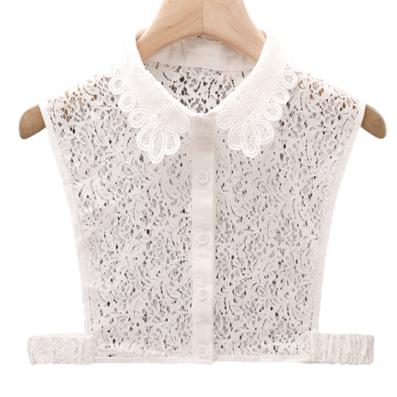 Xiangbao Áo Sweater Giả Ren Hoa Khoét Rỗng Thanh Lịch Có Thể Tháo Rời Trang Trí Cho Nữ