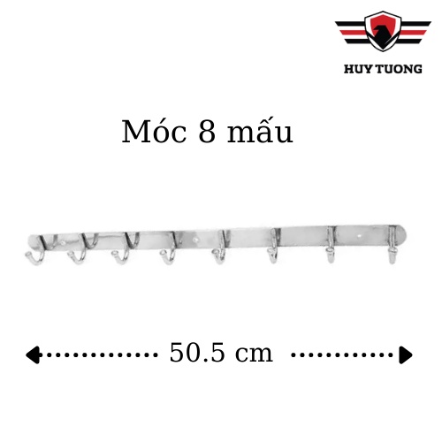 Móc treo tường HUY TUONG móc treo quần áo inox 201 sáng bóng nhiều kích thước