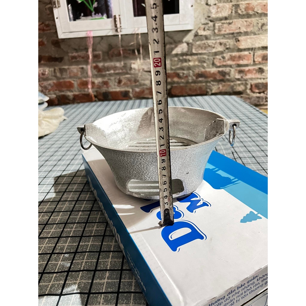 Bếp nướng than hoa đúc nguyên khối size 23-25CM