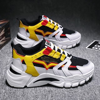 Giày Thể Thao, Giày nam Sneaker Gucccc Vải Thoáng khí - Đen trắng