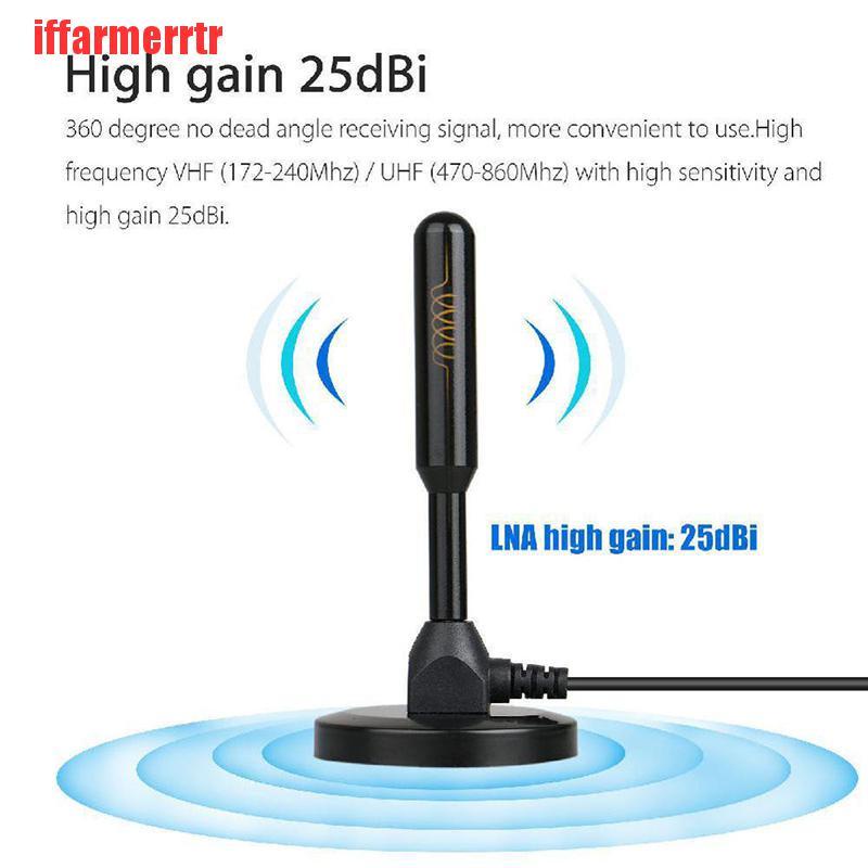 Ăng Ten Khuếch Đại Tín Hiệu Truyền Hình Kỹ Thuật Số Hd 200 Dặm Cho Tv Hdtv Vhf / Uhf Kgd | BigBuy360 - bigbuy360.vn