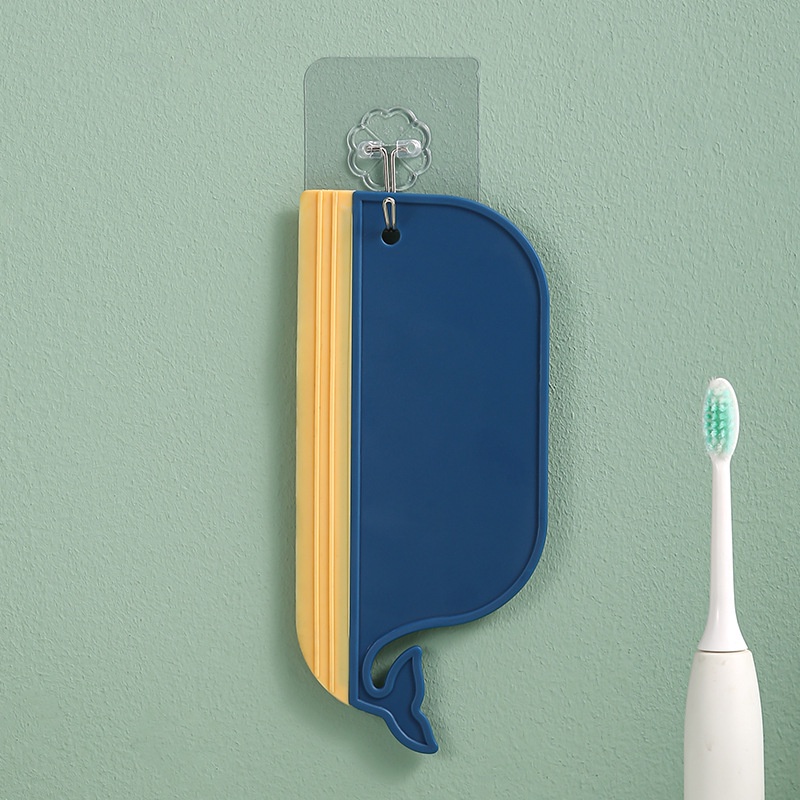 Dụng Cụ Cạo Làm Sạch Cửa Kính Bằng Silicone Hình Cá Voi Đa Năng Cho Nhà Bếp/Phòng Tắm