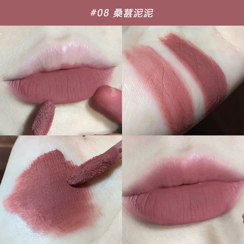 Son Môi Pinkyfocus 8 Màu Tùy Chọn Chống Thấm Nước Cao Cấp