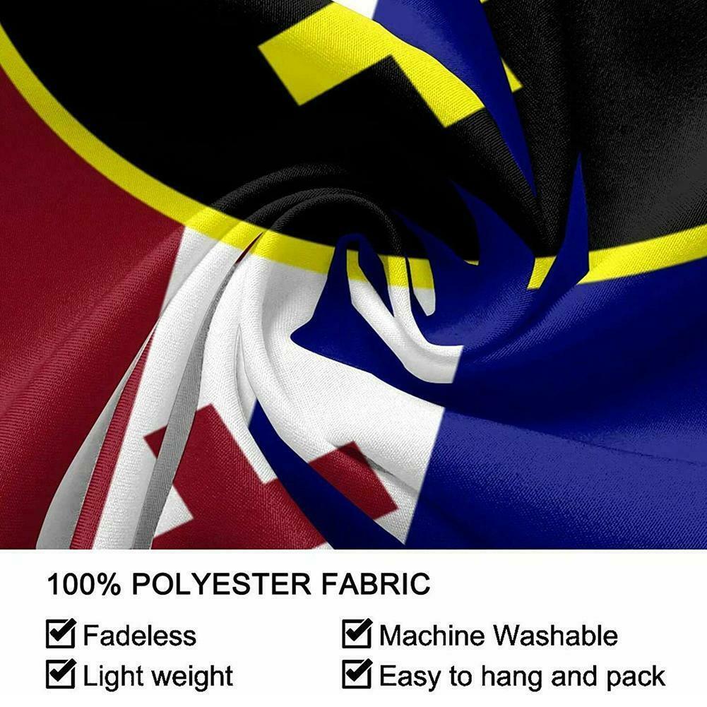 Cờ L'manburg Dream SMP Hai Mặt Bằng Đồng Thau Chống Tia UV Không Phai Màu 3x5ft