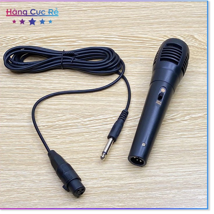 Micro có dây jack 6.5 🔴Freeship🔴 Micro karaoke dây dài 2m thu âm chống hú cực hay giá rẻ - Shop Hàng Cực Rẻ