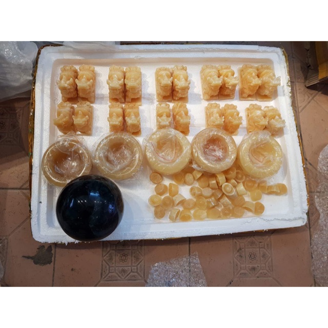 Cặp nghê + bát tụ bảo Ngọc hoàng long