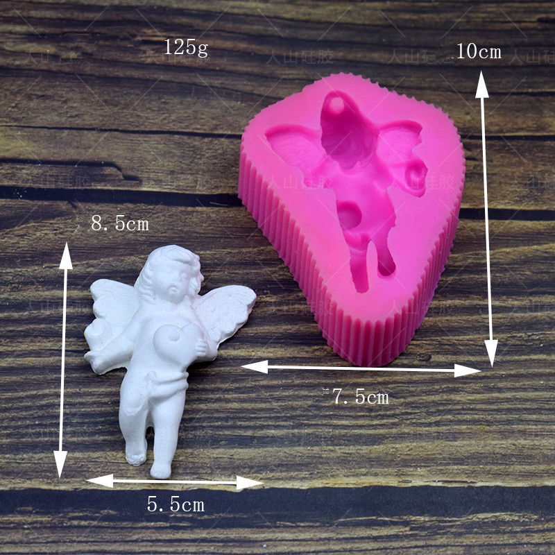 Khuôn Làm Bánh/Xà Phòng/Kẹo Mềm Hình Thiên Thần 6 Kiểu DIY