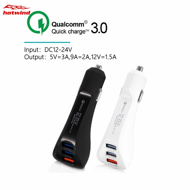 Cốc sạc nhanh QC 3.0 3.1A 3 cổng USB tiện lợi dành cho điện thoại Android