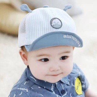 0-12 tháng che nắng, áo chống nắng, mũ lưỡi trai tên bông