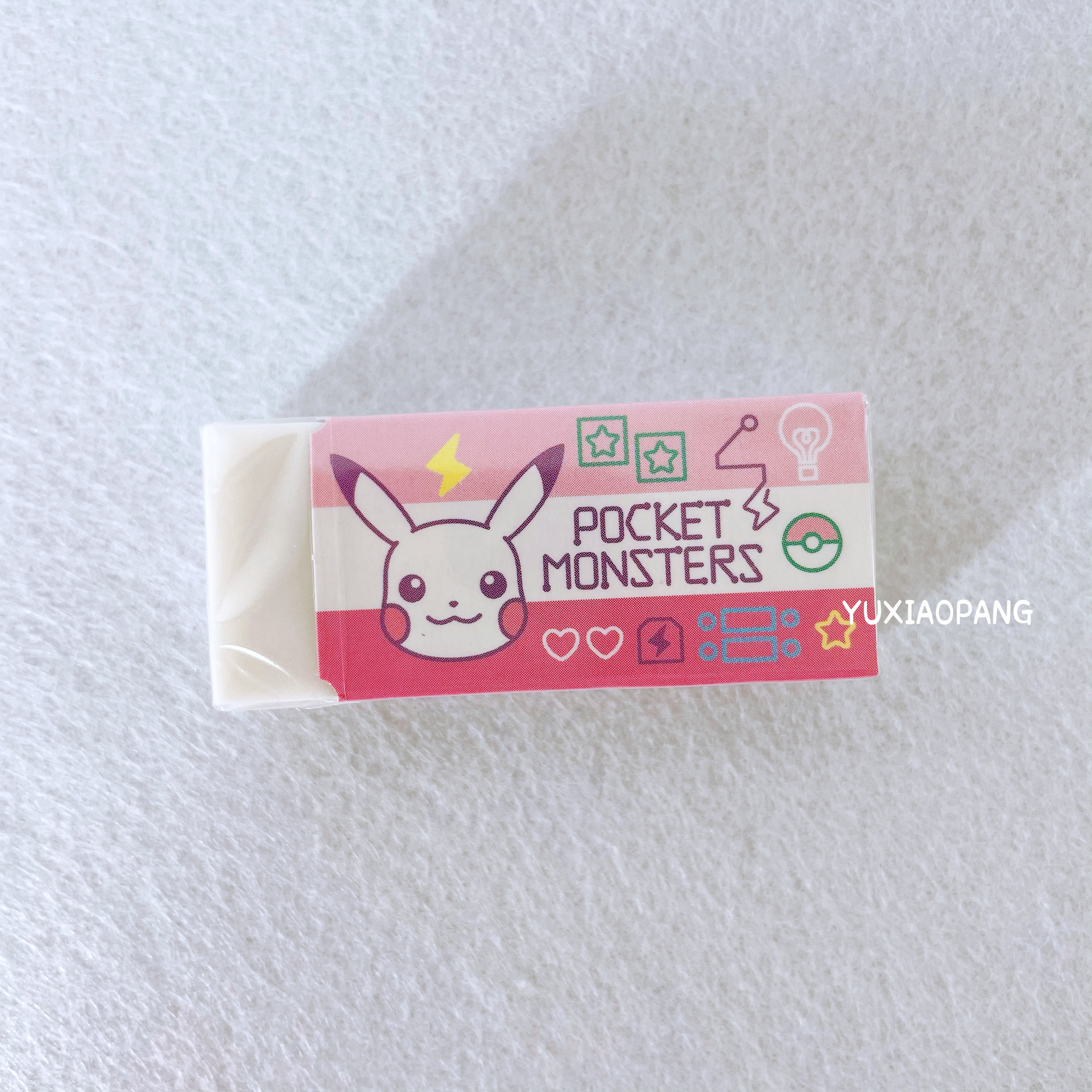 Pikachu Doraemon Limited Japan-made SHOWA NOTE Dragonfly collaboration mono white eraser