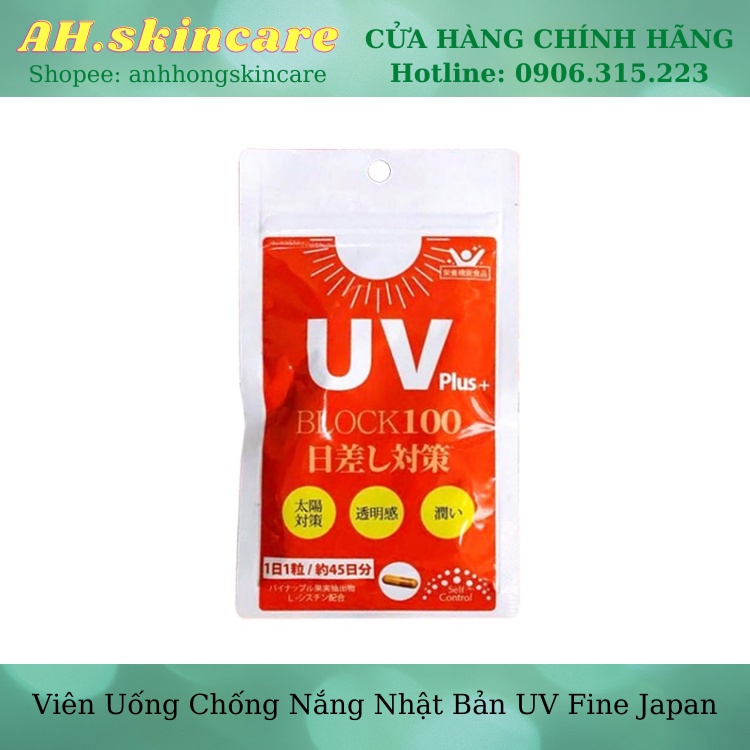 Viên chống nắng UV Care Plus - Viên chống nắng Nhật Bản UV Fine Japan