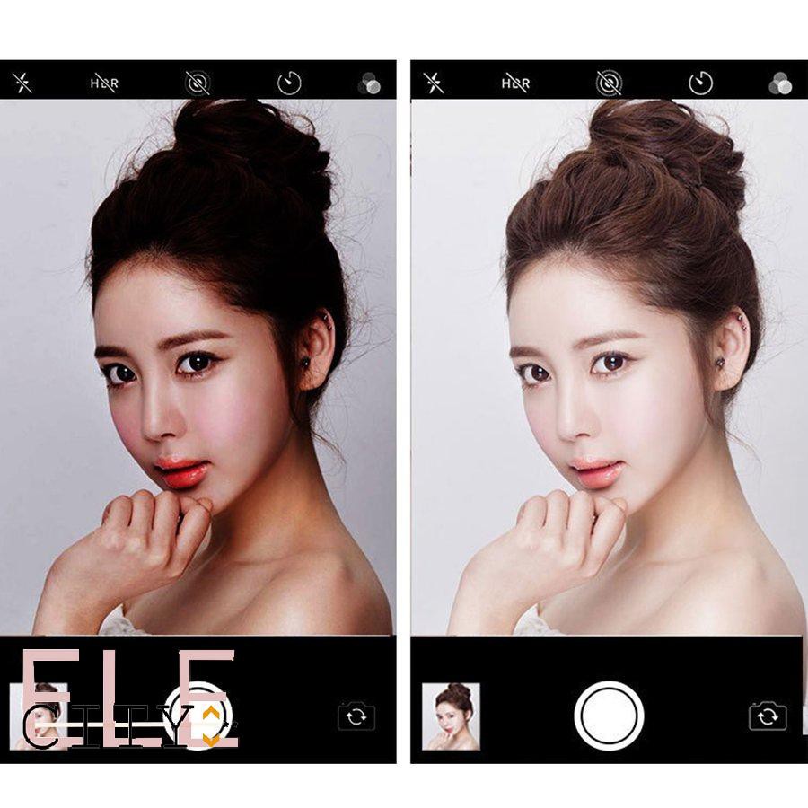 111ele} Rechargeable Selfie LED Ring Light Flash Fill Light With Lens Camera