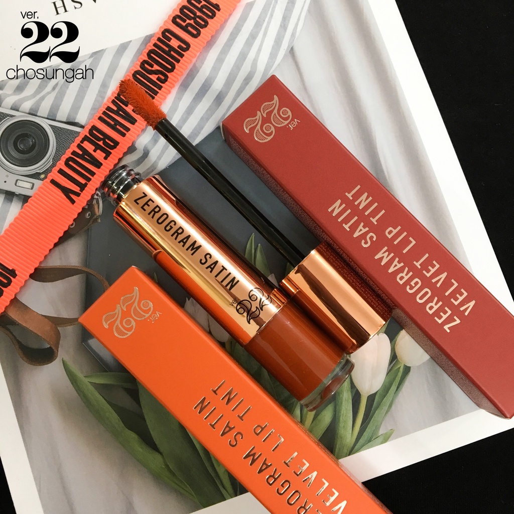 Son Kem Lì Chosungah Ver 22 Zerogram Satin Velvet Lip Tint