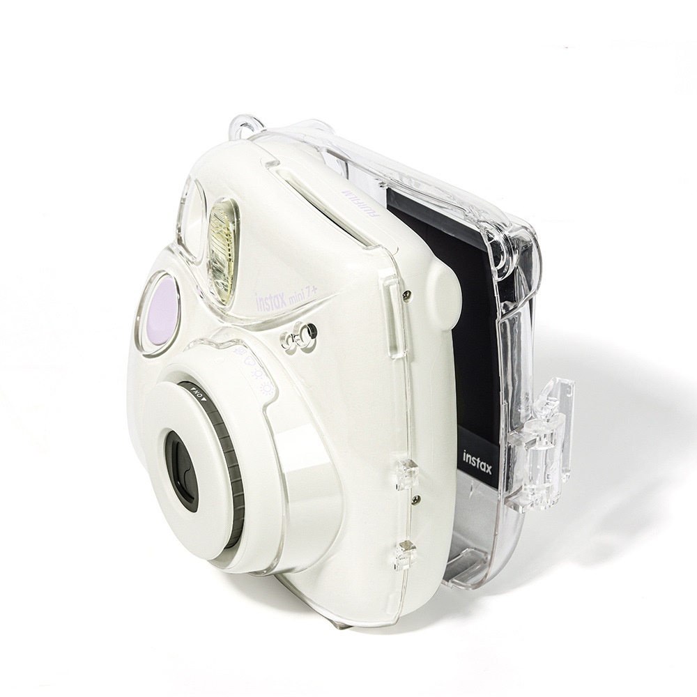 Lammcou Túi đựng ảnh PC instax mini 7 Hộp đựng trong suốt tương thích với Máy ảnh tức thì Fujifilm Instax Mini 7 (Không bao gồm máy ảnh)