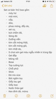 Set đồ cơ bản