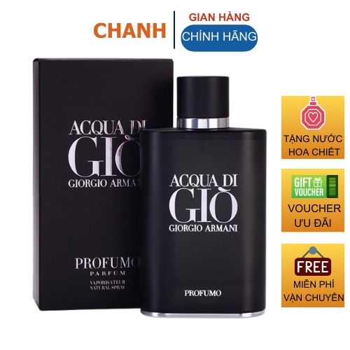 Nước hoa nam dầu thơm nam tính Giò Đen Profumo 100ml lưu hương lâu mạnh mẽ cuốn hút