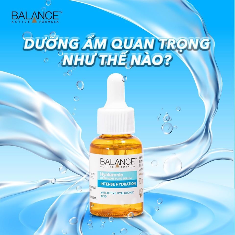 [CHÍNH HÃNG] Tinh Chất Cấp Nước Balance Active Formula Hyaluronic Deep Moisture Serum 30ml