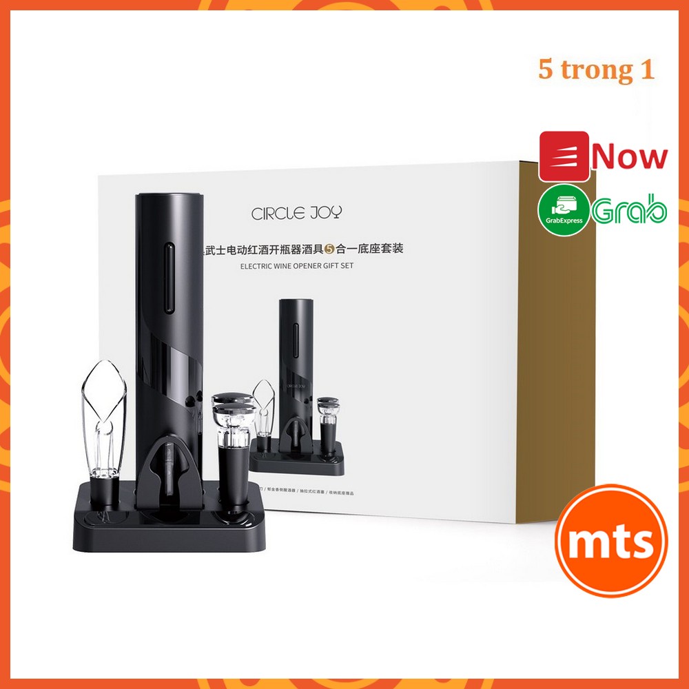 Máy vặn mở nút chai rượu vang Circle Joy CJ-TZ08 ( 5 in 1 ) cao cấp chính hãng - Minh Tín Shop