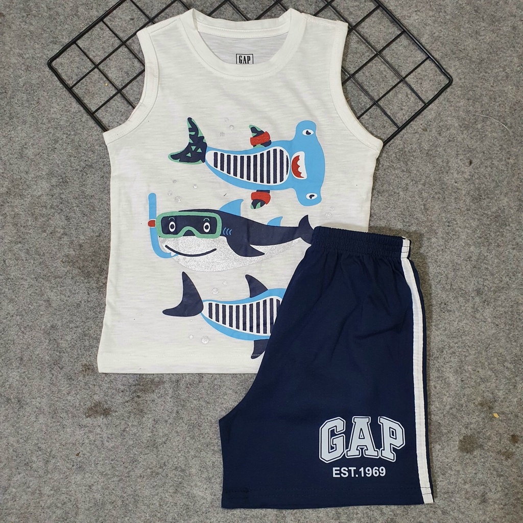 Bộ ba lỗ bé trai Gap size nhí hàng VNXK siêu đẹp,chất cotton 100%