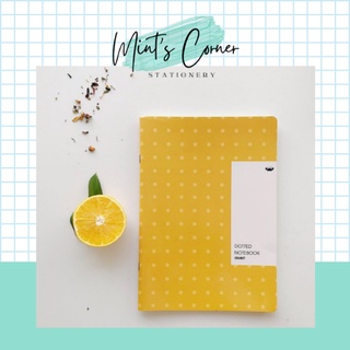 Vở Crabit Dotted Notebook - Vở kẻ chấm bi (Giấy ruột Dot) - Vàng chấm bi