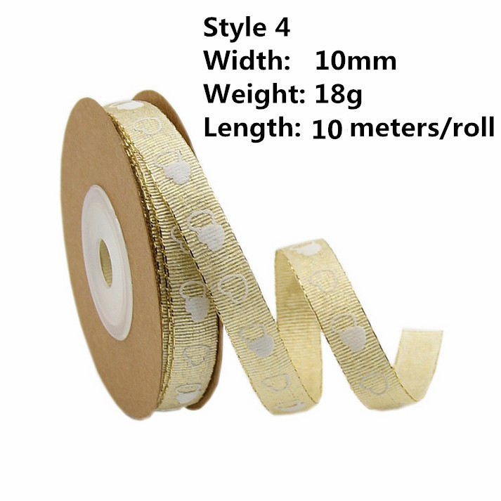 1 cuộn ruy băng trang trí giáng sinh/sinh nhật/tiệc cưới DIY